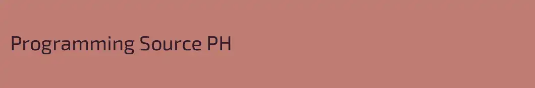 Programming Source PH